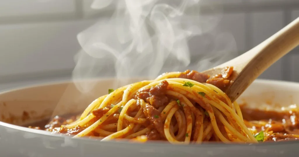spaghetti with meat sauce