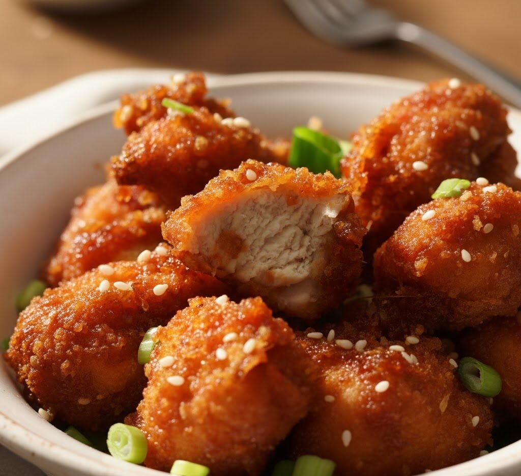 Sticky Garlic Chicken Bites