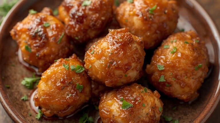 Sticky Garlic Chicken Bites Recipe