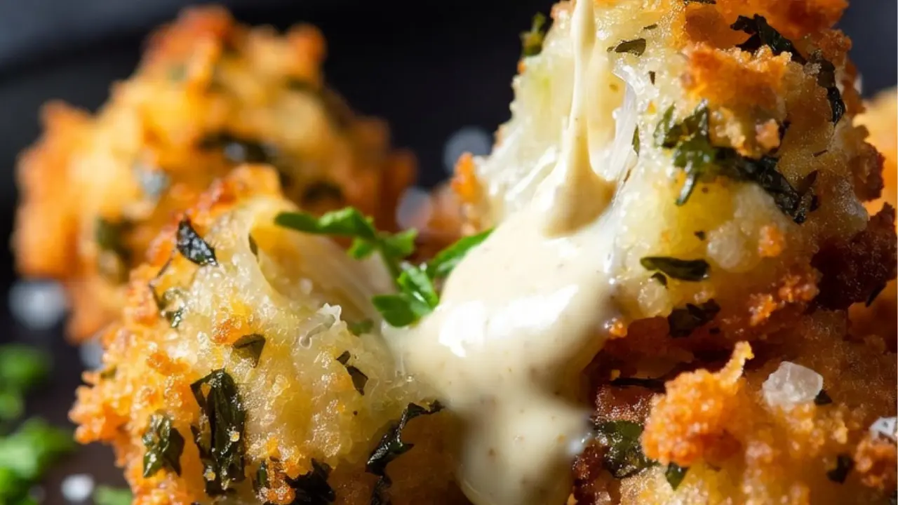 crispy cheesy herb bites